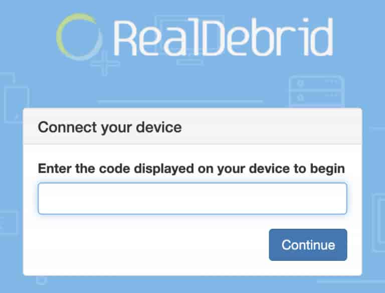 reauthorize real debrid account
